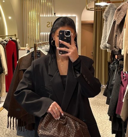 Deri görünümlü kahve clutch çanta