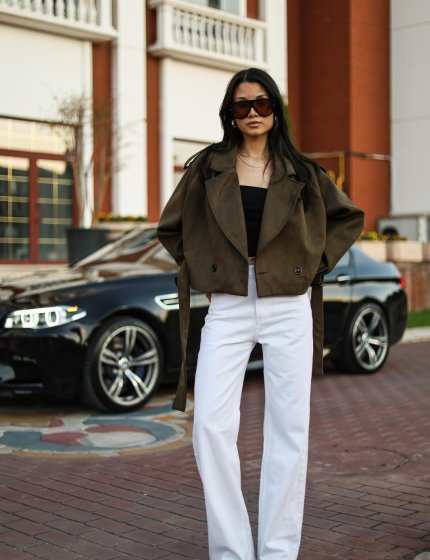 Beyaz wide leg jeans